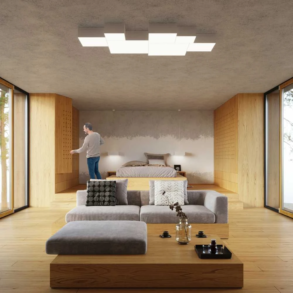 Lubinis šviestuvas Sollux Lighting Sollux Sieninis šviestuvas HORUS baltas