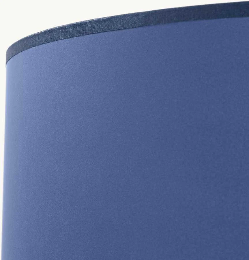 Sollux Lighting Ispaniškas oranžinis NATT toršeras, 77 cm, natūralaus medžio, tamsiai mėlynas gaubtas, IP20