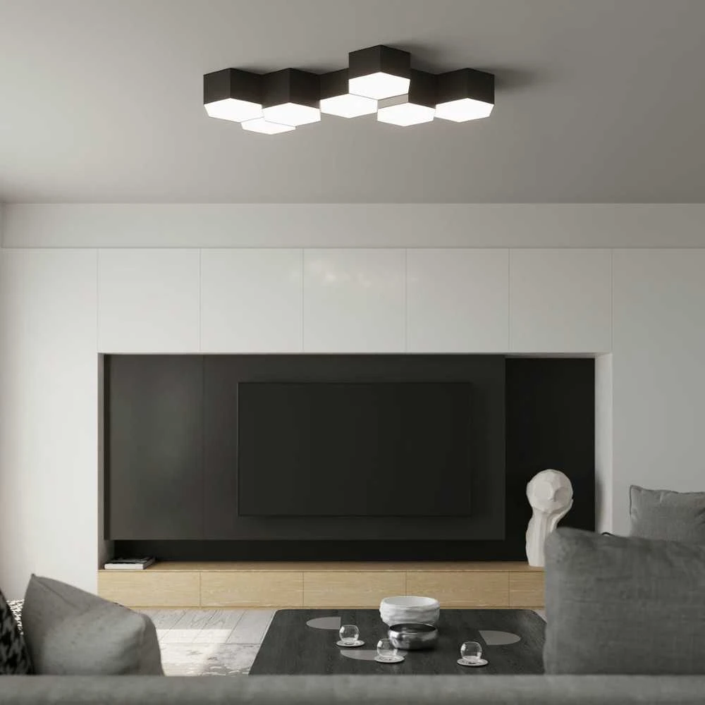 Sollux Lighting Lubinis šviestuvas SUNDE 13 juodas