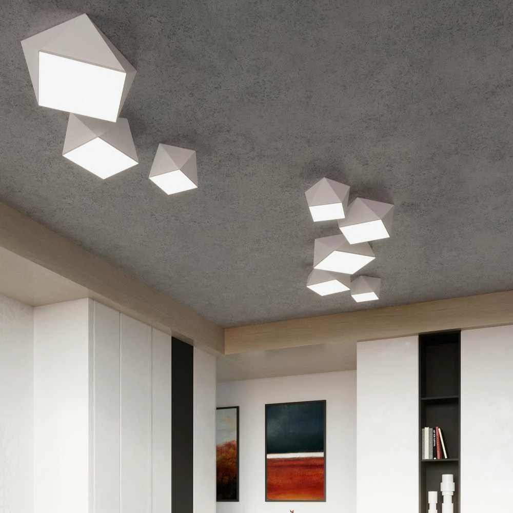 Lubinis šviestuvas Sollux Lighting Sollux Plafonas HEXA 35 baltas