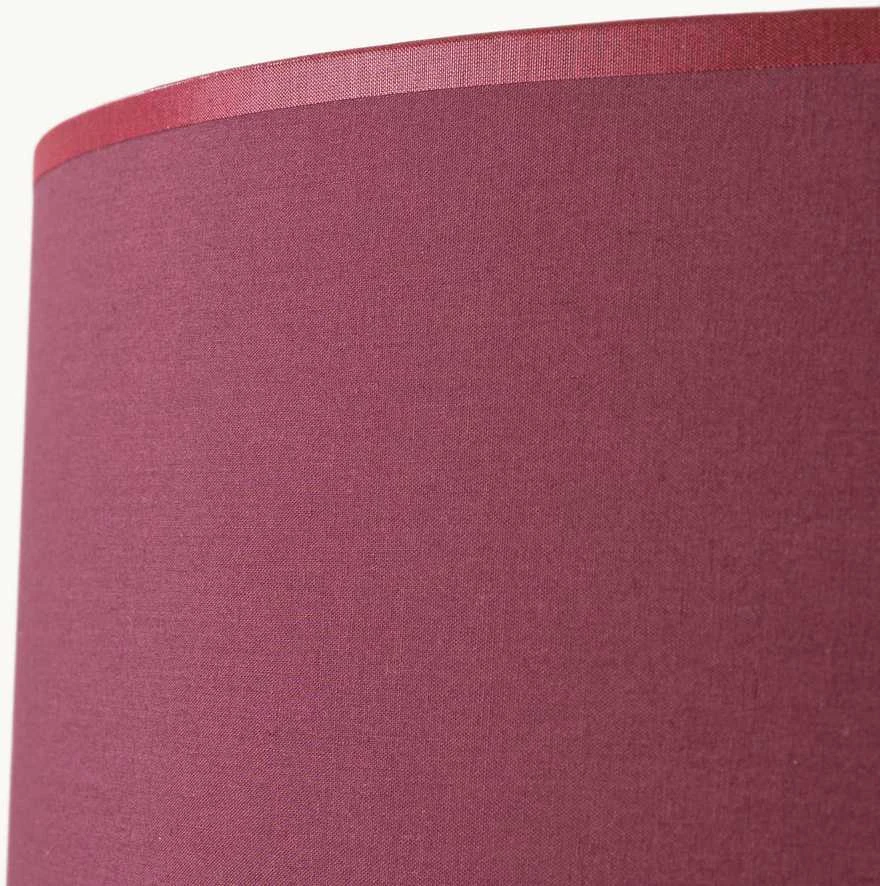 Sollux Lighting Ispaniškos oranžinės spalvos NATT stalinė lempa, bordo spalvos, natūralios medienos, 40 x 25 cm, E27 lizdas