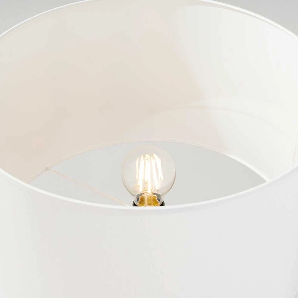 Sollux Lighting Ispaniškos oranžinės spalvos NATT stalinė lempa, 40/25 audinio gaubtas, natūrali mediena, 15 W LED