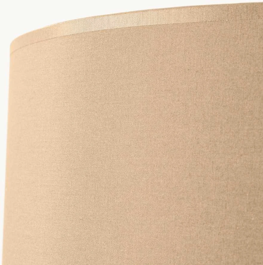 Sollux Lighting Ispaniškos oranžinės spalvos NATT stalinė lempa, pilkšvai ruda, natūrali mediena, 40 x 25 cm, E27 lizdas