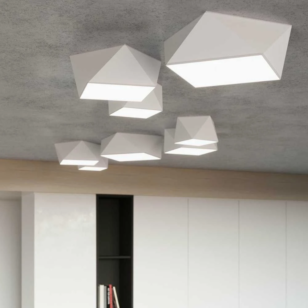 Lubinis šviestuvas Sollux Lighting Sollux Plafonas HEXA 25 baltas