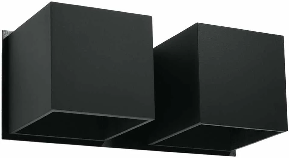 Sollux Lighting Sollux Sieninis šviestuvas QUAD 2 juodas