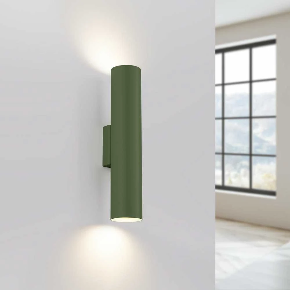 Sollux Lighting Sieninis šviestuvas LAGOS 2 alyvuogių žalios spalvos