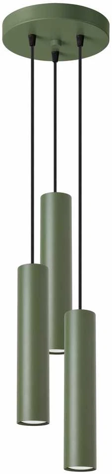 Sollux Lighting Pakabinamas šviestuvas LAGOS 3P alyvuogių žalia