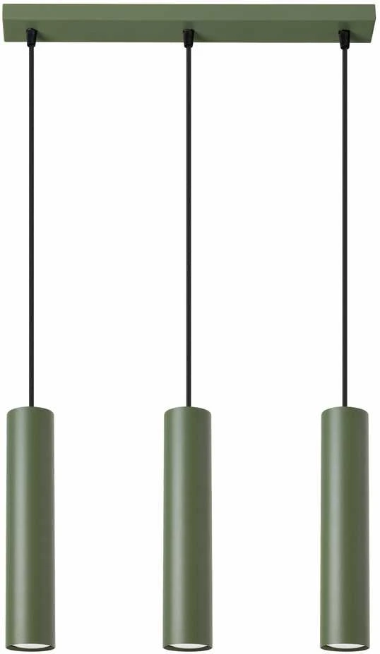 Sollux Lighting Pakabinamas šviestuvas LAGOS 3L alyvuogių žalios spalvos