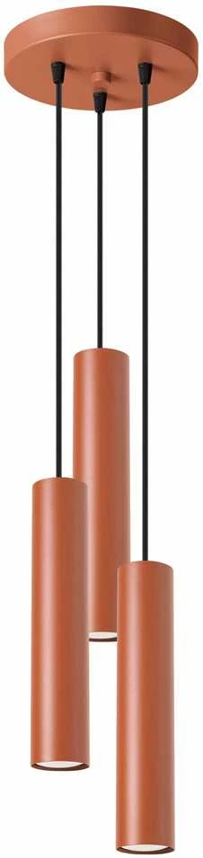 Sollux Lighting Pakabinamas šviestuvas LAGOS 3P raudona ochra