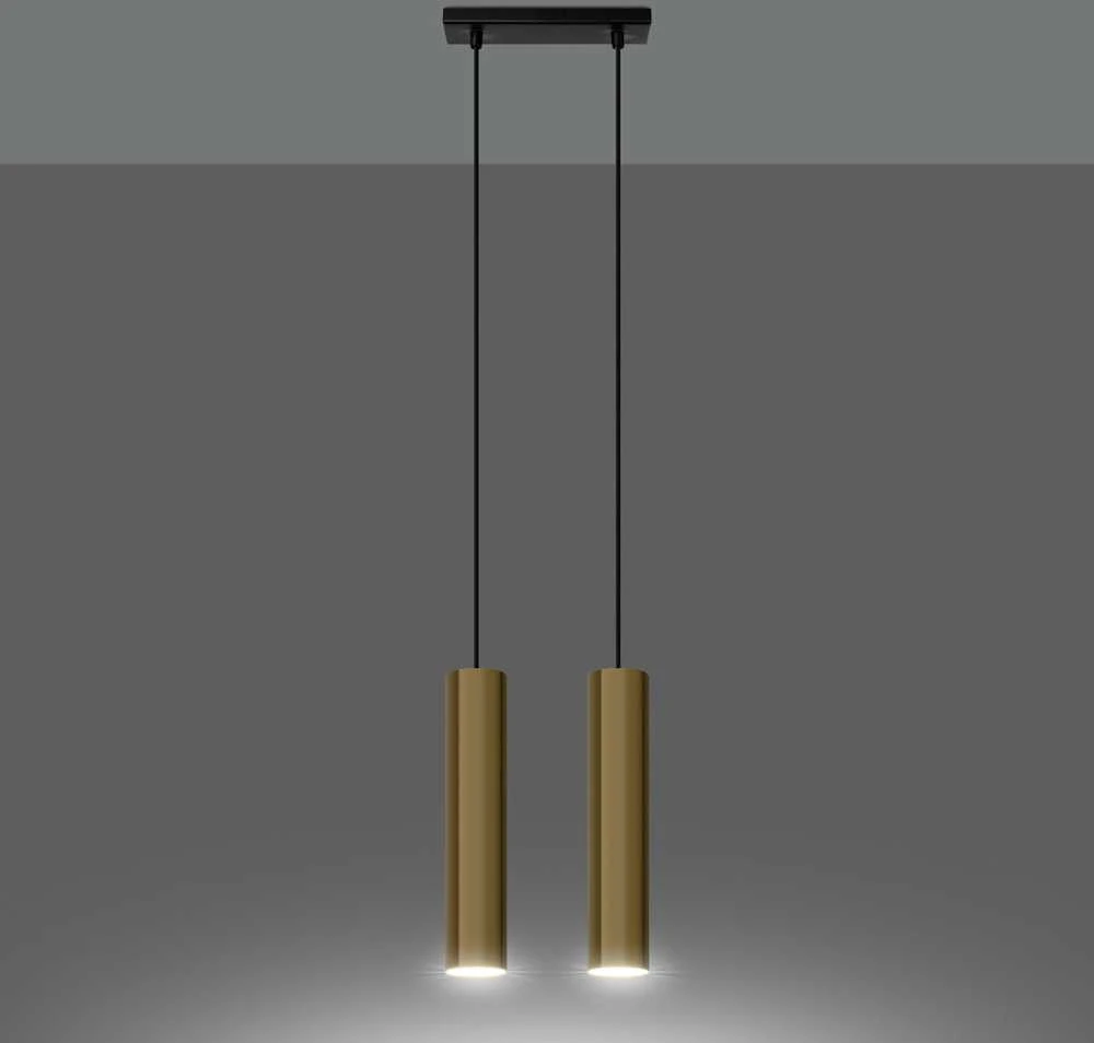 Sollux Lighting Pakabinamas šviestuvas LAGOS 2 poliruoto aukso