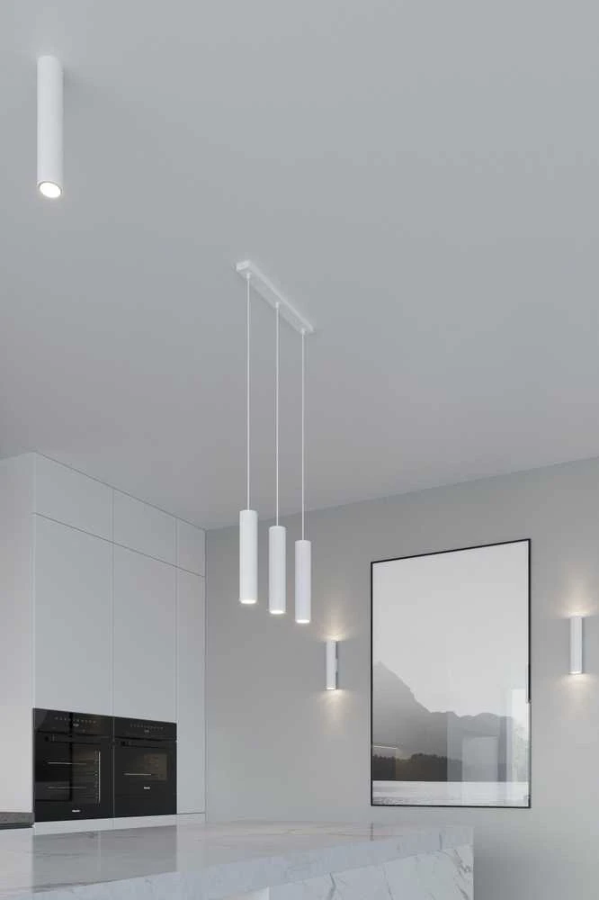 Sollux Lighting LAGOS vandenyno žalios spalvos modernus plieno sieninis šviestuvas, 2 x GU10, 10 W, baltas