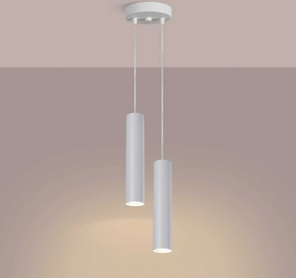 Sollux Lighting LAGOS vandenyno žalios spalvos modernus plieno sieninis šviestuvas, 2 x GU10, 10 W, baltas