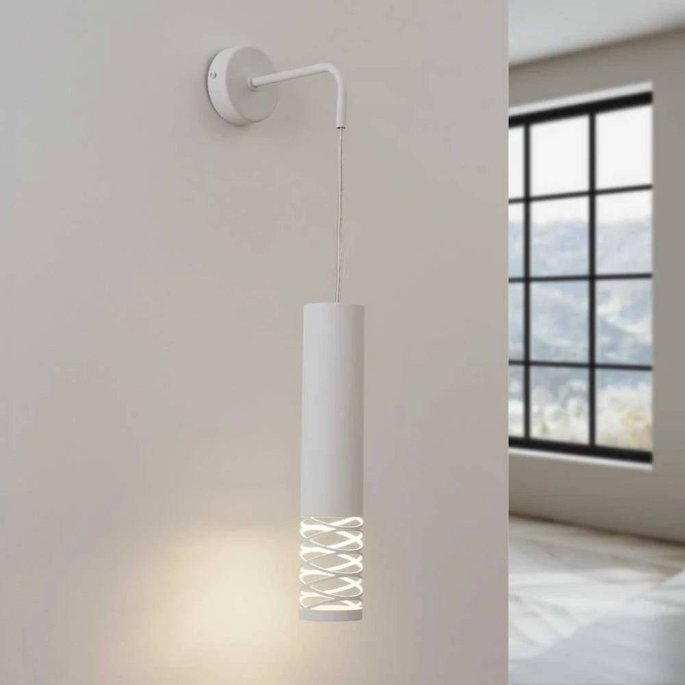 Sollux Lighting LAMI modernus baltas plieno pakabinamas šviestuvas GU10 10W LED IP20