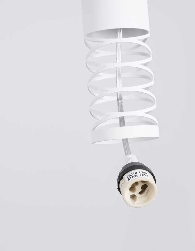 Sollux Lighting LAMI vandenyno žalios spalvos modernus baltas plieno pakabinamas šviestuvas GU10 10W LED