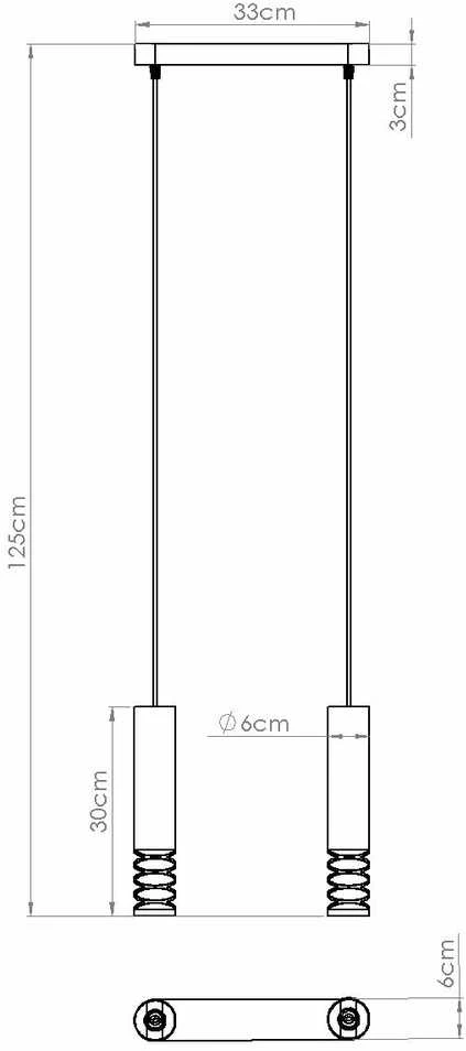 Sollux Lighting LAMI vandenyno žalios spalvos modernus baltas plieno pakabinamas šviestuvas, 2 x GU10 LED lizdai