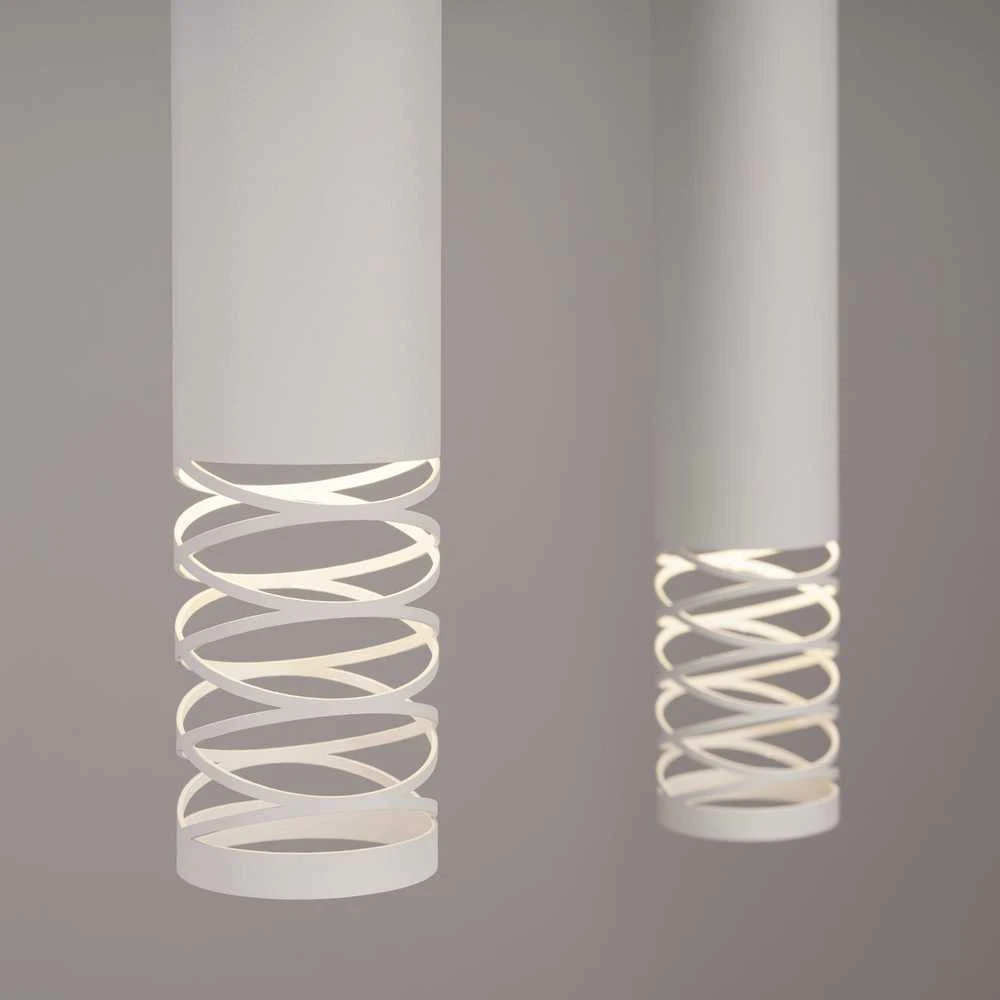 Sollux Lighting LAMI vandenyno žalios spalvos modernus baltas plieno pakabinamas šviestuvas, 2 x GU10 LED lizdai