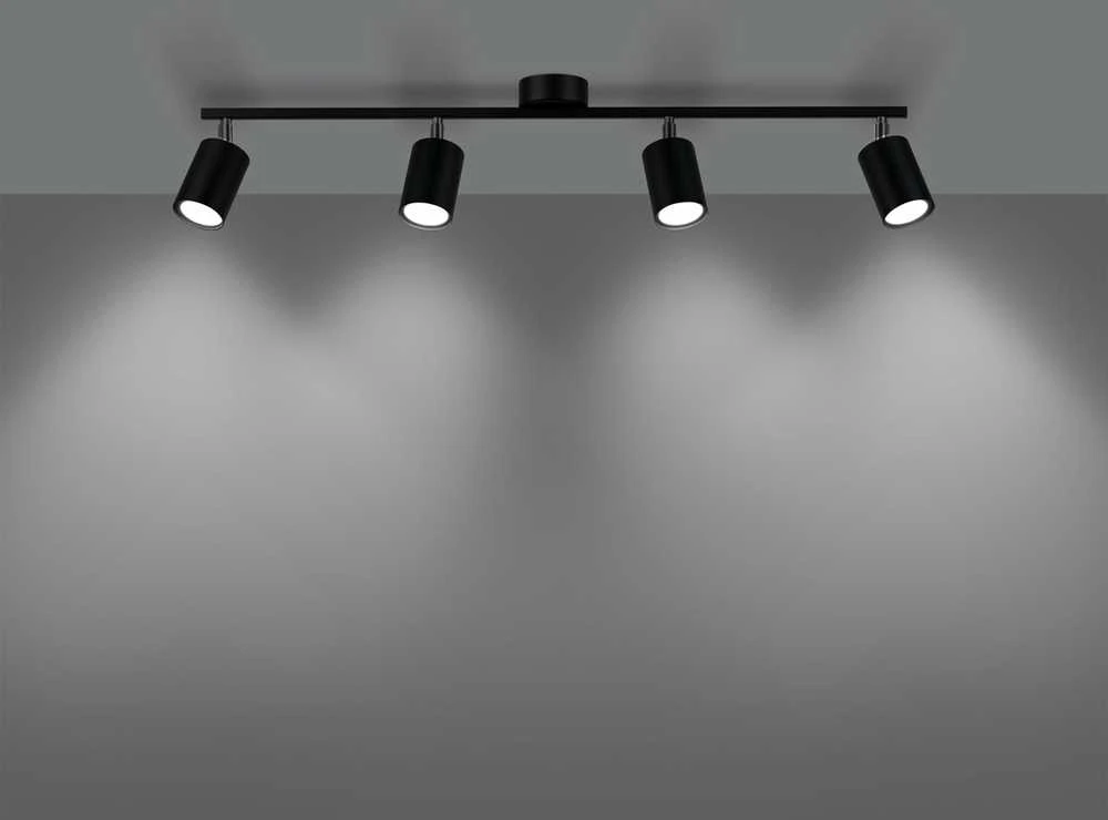 Sollux Lighting Lubinis šviestuvas LEMMI 4L juodas