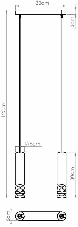 Sollux Lighting LIRO vandenyno žalios spalvos modernus plieno pakabinamas šviestuvas, 2 x GU10 LED, baltas