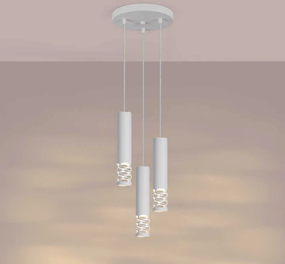 Sollux Lighting LIRO vandenyno žalios spalvos modernus plieno pakabinamas šviestuvas, 3 x GU10 LED, 10 W, baltas