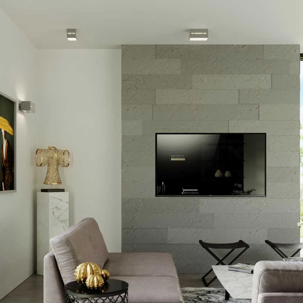 Sollux Lighting Sieninis šviestuvas LOBO MAXI pilkas