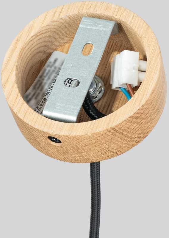 Sollux Lighting MAB pakabinamas šviestuvas, betono spalvos, mediena, 22x125cm, E27, 15W, modernus šviestuvas