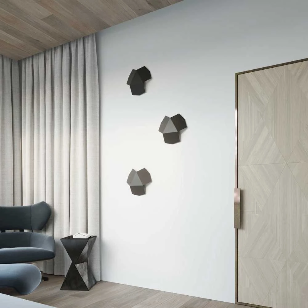 Sollux Lighting Sieninis šviestuvas TRE juodas
