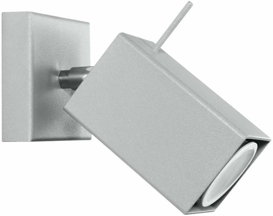 Sollux Lighting Sieninis šviestuvas MERIDA 1 pilkas