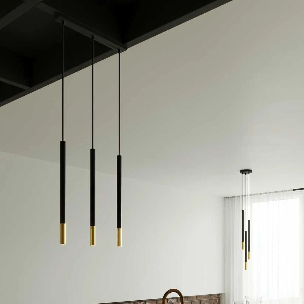Sollux Lighting Pakabinamas šviestuvas MOZAICA 1 juodas/auksinis