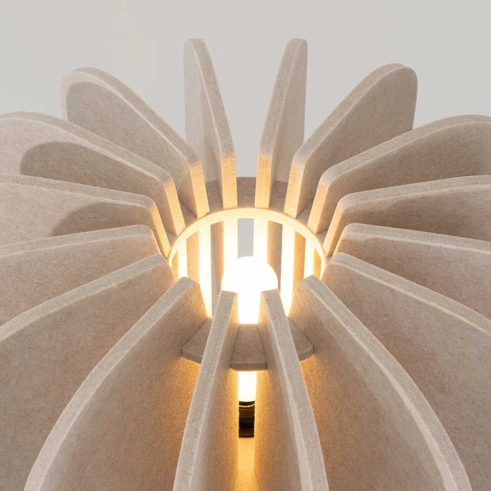 Pakabinamas šviestuvas Sollux Lighting MULA modernus veltinio pakabinamas ir toršeras, 45 cm, juodos smėlio spalvos, gaubtas