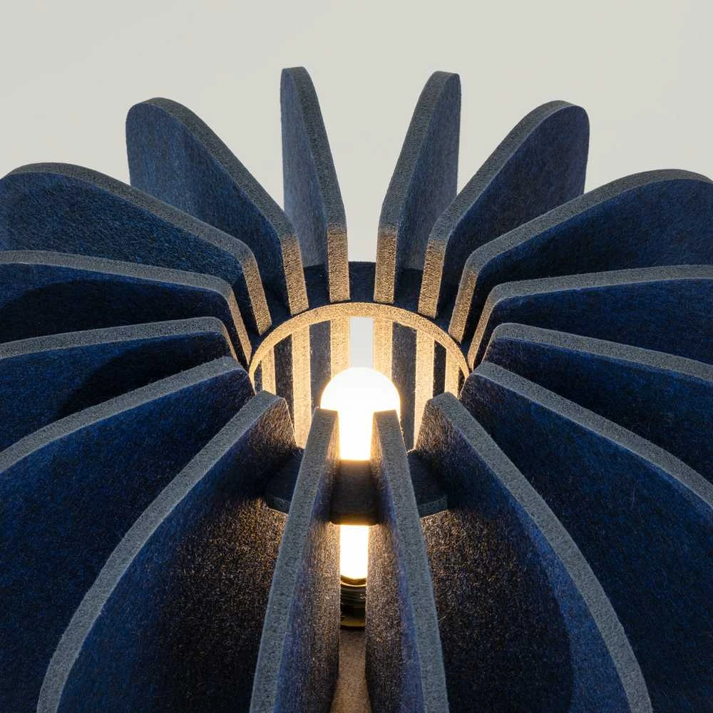 Pakabinamas šviestuvas Sollux Lighting MULA modernus veltinio pakabinamas ir toršeras su gaubtu, 45 cm, juodu rėmu