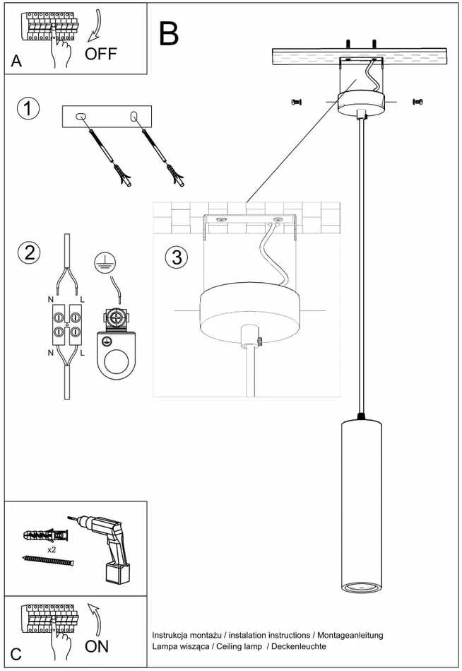 Sollux Lighting Keraminis pakabinamas šviestuvas NANCY