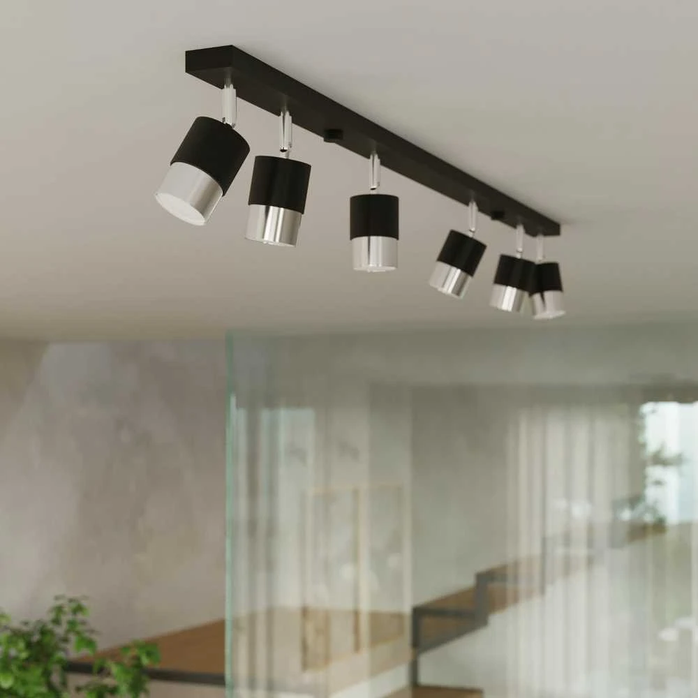 Sollux Lighting Lubinis šviestuvas NERO 2 juodas/chromas
