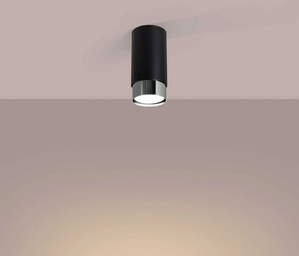 Sollux Lighting Lubinis šviestuvas NERO 12,5 juodas/chromas