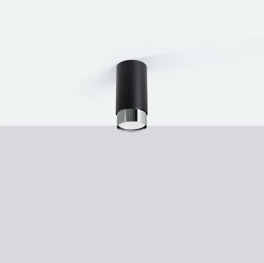 Sollux Lighting Lubinis šviestuvas NERO 12,5 juodas/chromas