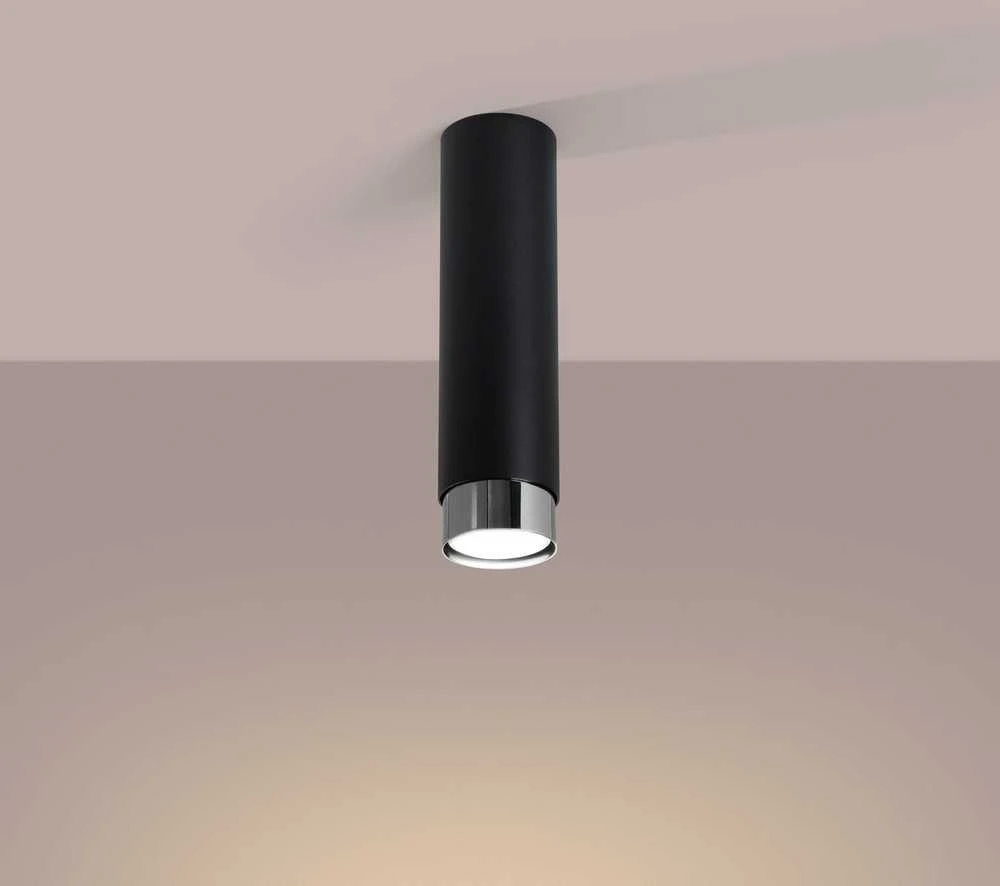 Sollux Lighting Lubinis šviestuvas NERO 22,5 juodas/chromas