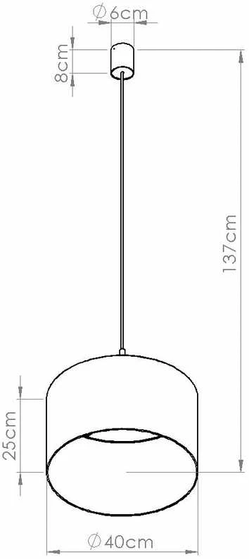 Sollux Lighting NEVIA pakabinamas šviestuvas, smėlio spalvos, marmuras, audinio gaubtas, 40x137 cm, juodo rėmo