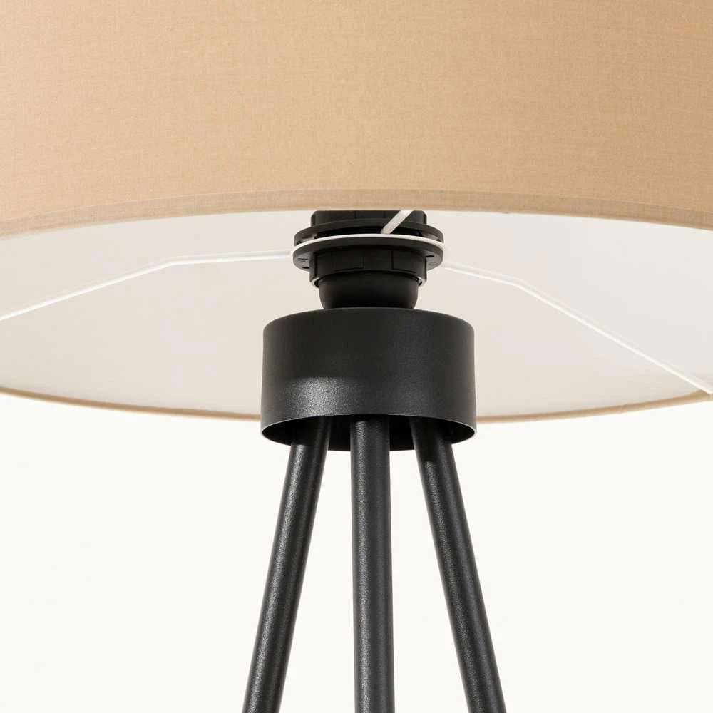 Sollux Lighting NEVIA pakabinamas šviestuvas su cilindriniu audinio gaubtu, pilkai pilkos spalvos, 40 cm