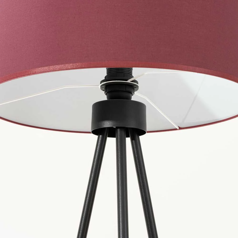 Sollux Lighting NEVIA pakabinamas šviestuvas, bordo spalvos, audinio gaubtas, 40x25 cm, IP20