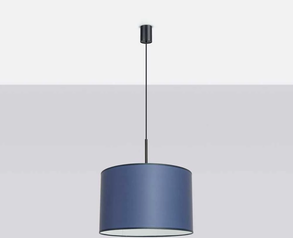 Sollux Lighting NEVIA pakabinamas šviestuvas, tamsiai mėlynas, vandeniui atsparus audinio gaubtas, 40 cm