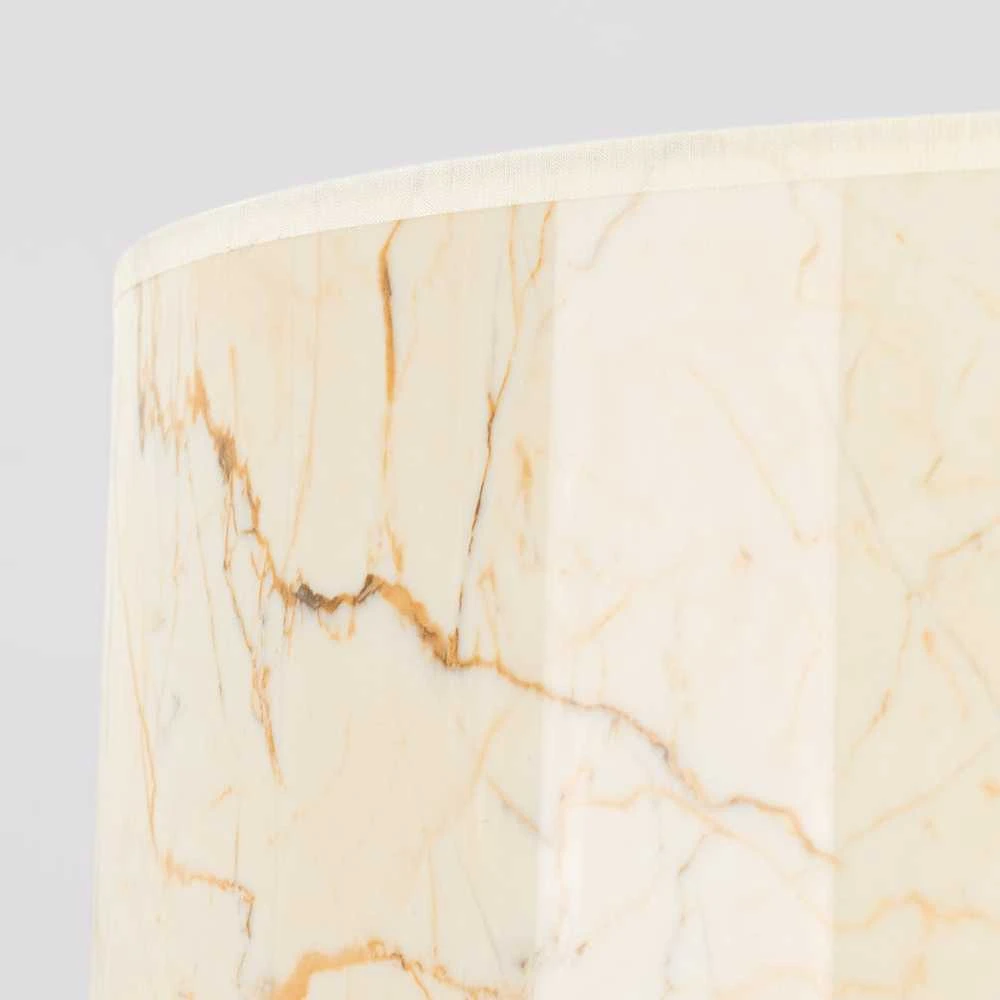 Sollux Lighting NEVIA pakabinamas šviestuvas, smėlio spalvos, marmuras, audinio gaubtas, 40x137 cm, juodo rėmo