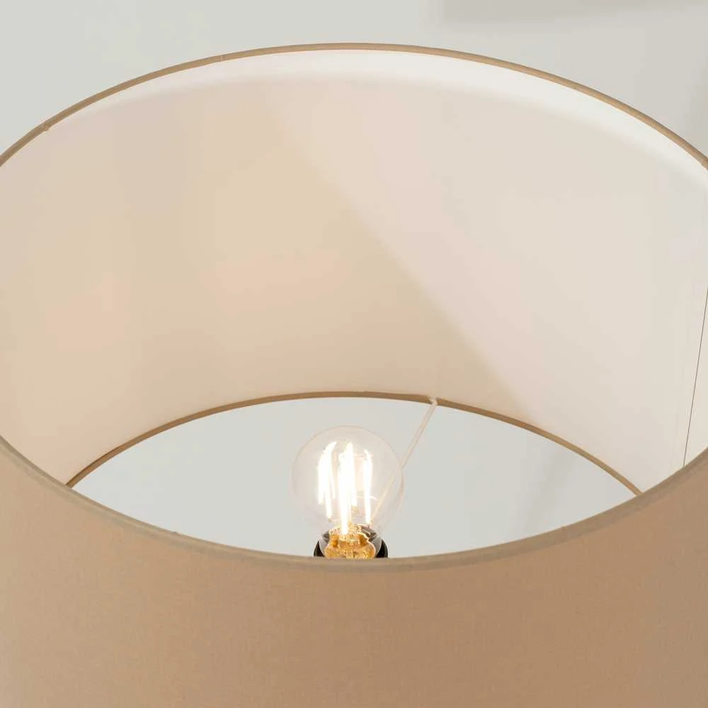Sollux Lighting NEVIA pakabinamas šviestuvas su cilindriniu audinio gaubtu, pilkai pilkos spalvos, 40 cm