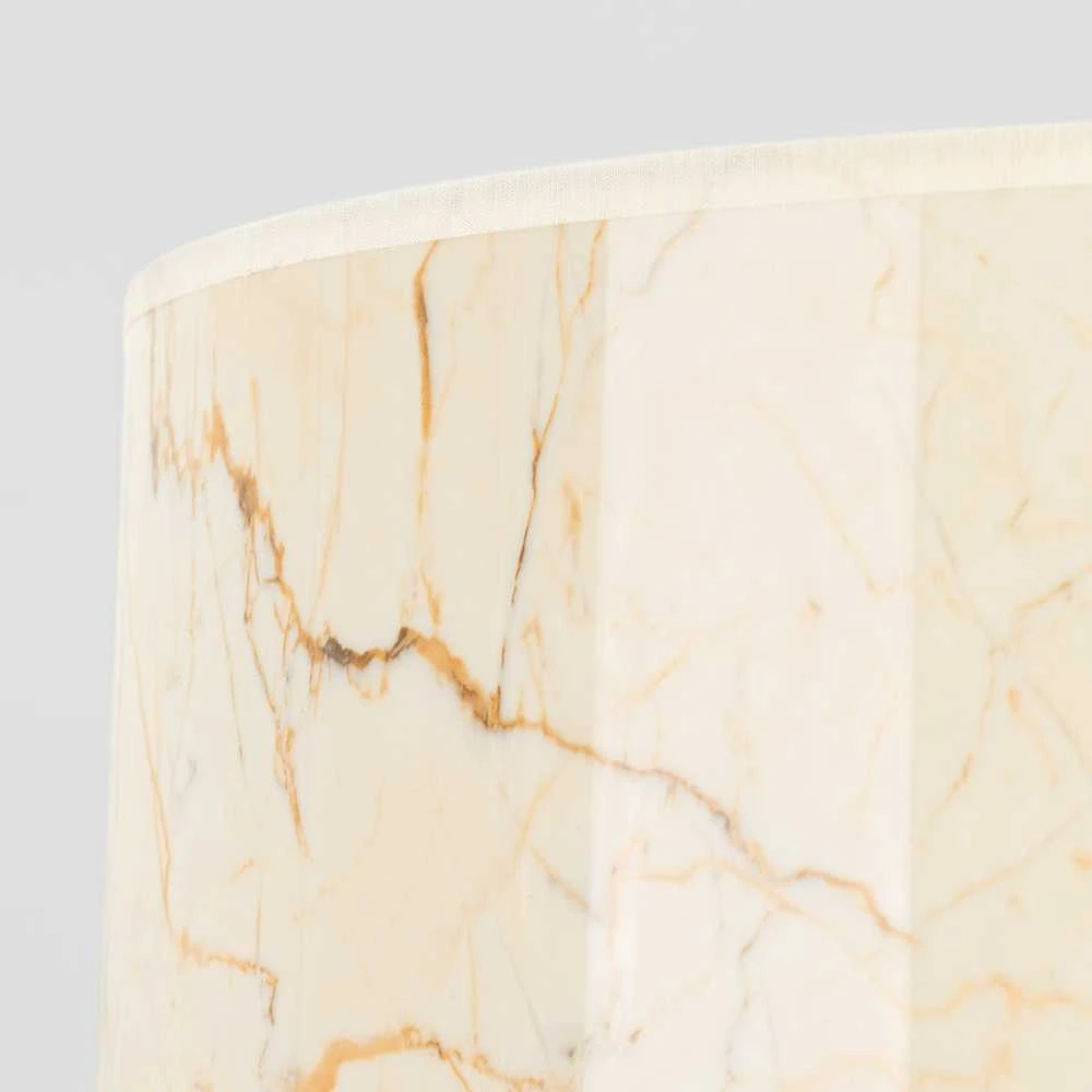 Sollux Lighting NEVIA pakabinamas šviestuvas, juodas rėmas, smėlio spalvos, marmurinis gaubtas, 40 cm