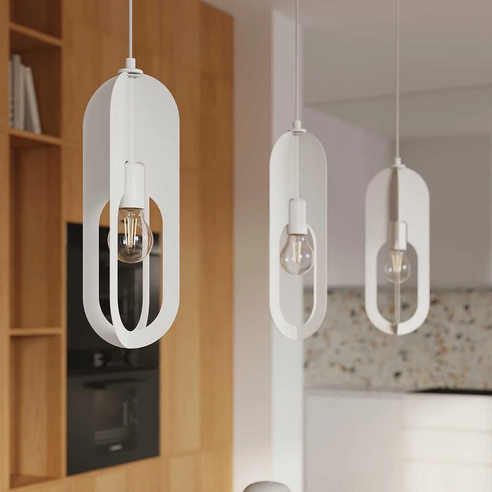 Sollux Lighting Pakabinamas šviestuvas NICUS 1 baltas