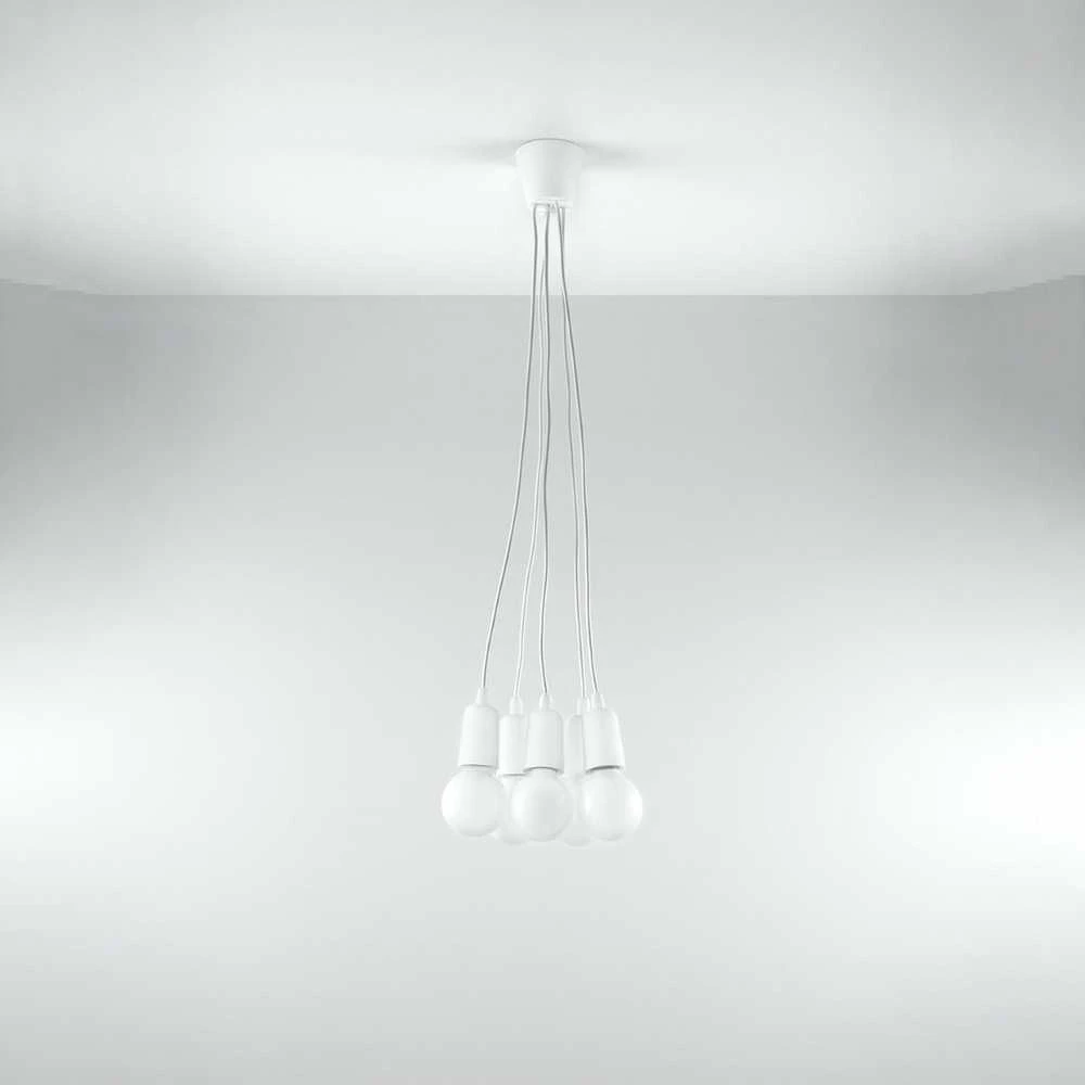 Sollux Lighting Pakabinamas šviestuvas DIEGO 5 baltas
