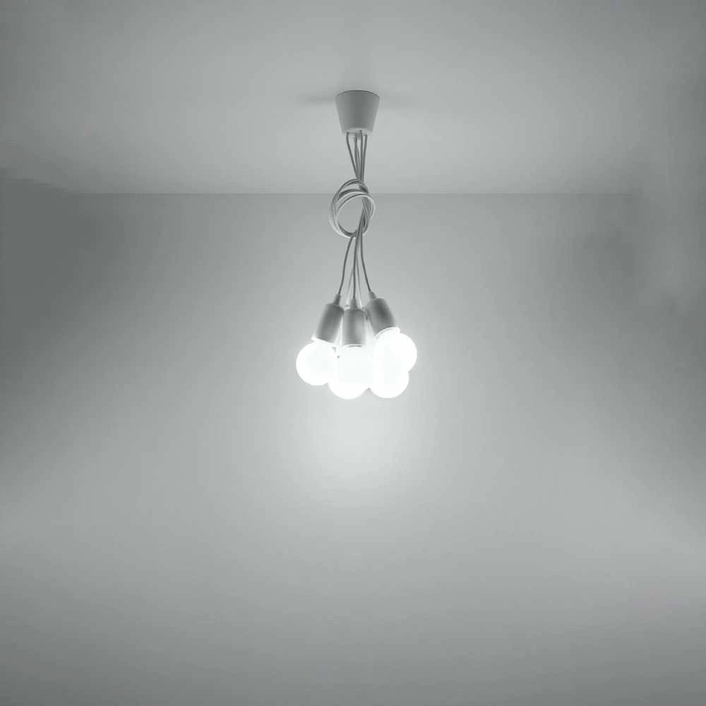 Sollux Lighting Pakabinamas šviestuvas DIEGO 5 baltas