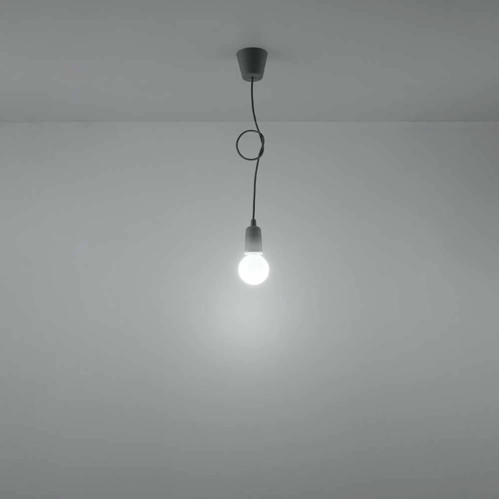 Sollux Lighting Pakabinamas šviestuvas DIEGO 1 pilkas