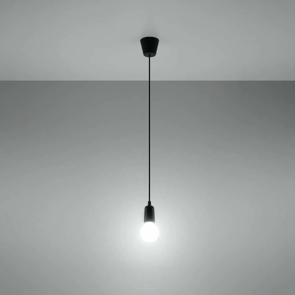 Sollux Lighting Pakabinamas šviestuvas DIEGO 1 juodas