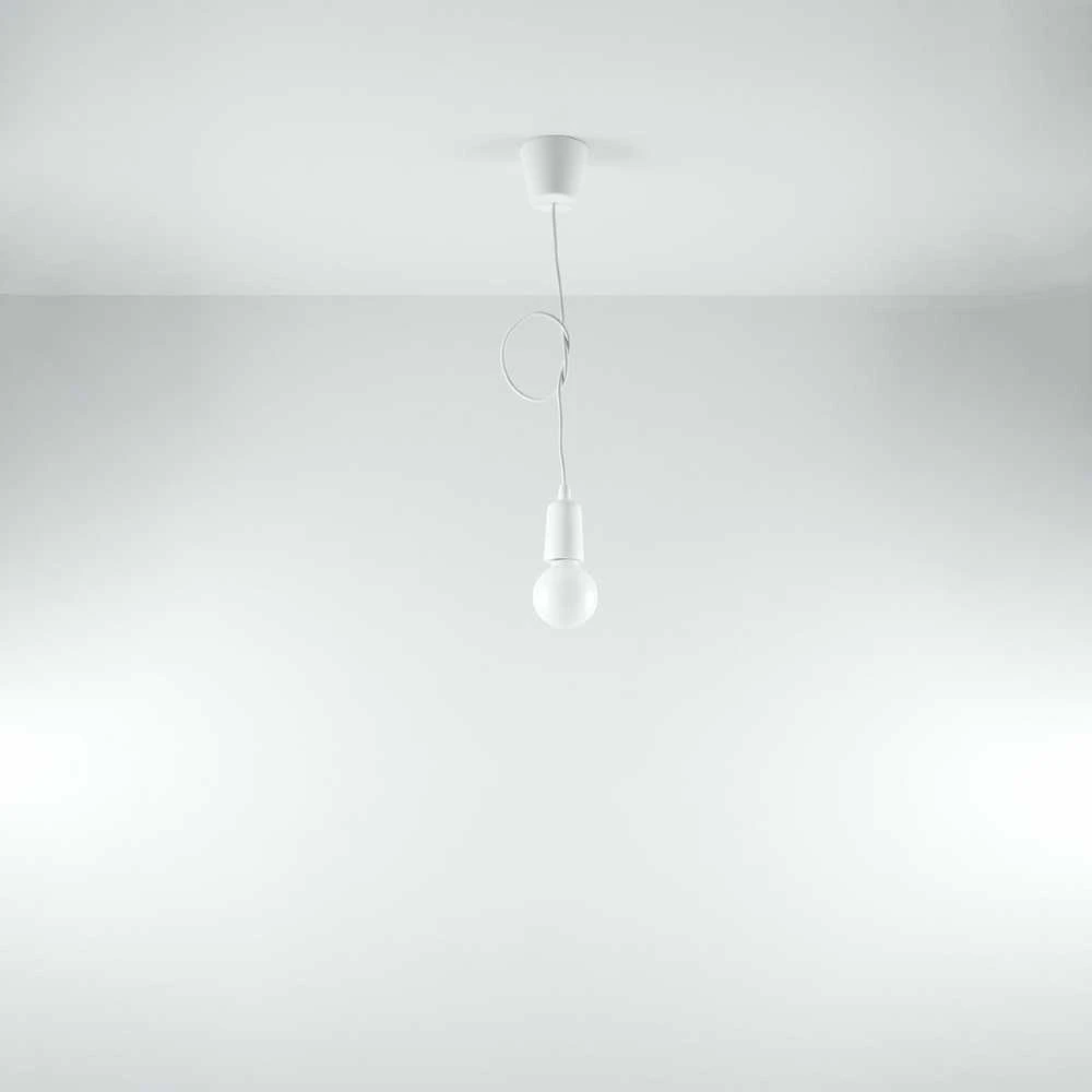 Sollux Lighting Pakabinamas šviestuvas DIEGO 1 baltas