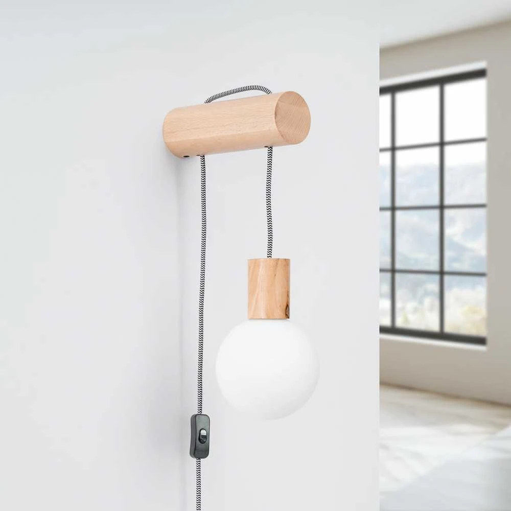 Sollux Lighting Sieninis šviestuvas NIBMI G9 su jungikliu