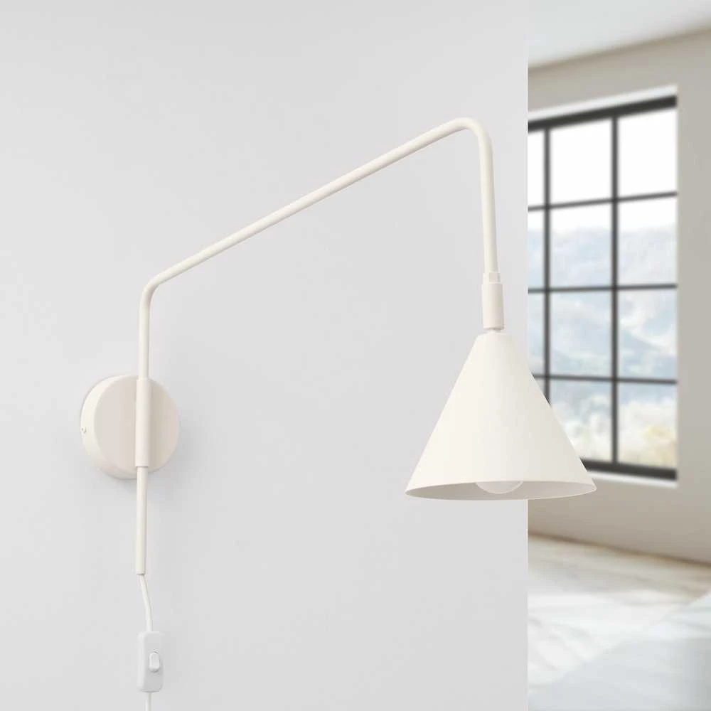 Sollux Lighting NOX sieninis šviestuvas, matinės smėlio spalvos, plienas, E14, 10 W, LED, modernus dizainas